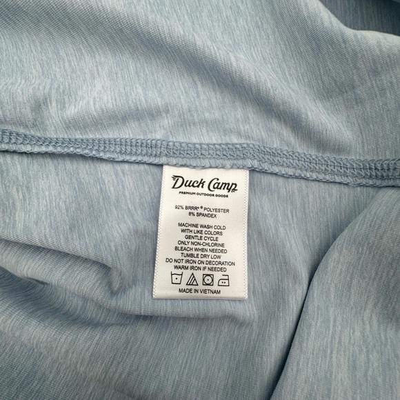 Duck Camp Men's Rockport Crew Long Sleeve Shirt - Clear Skies - Large New - Picture 7 of 10